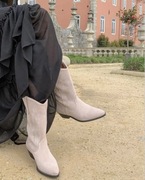 Skórzane kowbojki zamszowe 38 haftowane wittchen haft kozaki botki