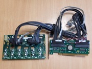 Kontroler HP - SAS i SATA - SAS3080X-HP + okablowanie + stacja na 6 dysków