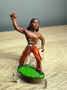 Żołnierzyk PRL. Indianin z Lassem Sygnowany. 