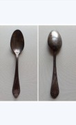 Łyżka stołowa kolekcjonerska posrebrzana długość 18cm ZSRR