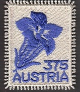 Austria 2008 - kwiat goryczka, haftowany, Mi 2773**