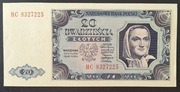 Polska - BANKNOT - 20 złotych 1948 CHŁOPKA