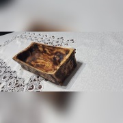 Miska drewniana  dekoracyjna ręcznie robiona.