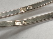 Srebrna bransoletka 2 Sztuki sztywne 