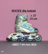 Rolki dla kobiet ROCES - ABEC-7  84 mm/82A - rozmiar 37 / 23 cm