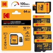 Karta pamięci KODAK 64GB MicroSD C10 V30 U3 A1 4K PREMIUM 100MB/s NIE FAKE!