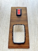 W123 panel drewno, włącznik awaryjnych