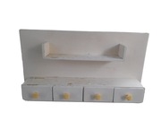 Szafka wisząca z szufladkami PRl.