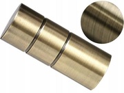 Zakonczenie karnisza 25 mm Antyk Mosiadz Cylinder kpl