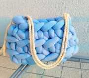 Torebka Marshmallo crochet, ręczne robiona 