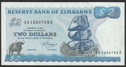 Zimbabwe 2 dolary 1983 - bawół - AA