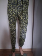 Guess leginsy XXS/XSczarny żółty 