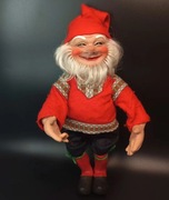 Świąteczny krasnal troll skandynawski vintage