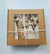 Ozdoby choinkowe z makramy