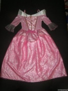 Strój kostium przebranie AURORA ŚPIĄCA KRÓLEWNA 7-8 lat 122-128cm DISNEY