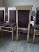 Krzesła stołowe tapicerowane 4szt 