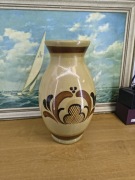 Rustykalny wazon ceramiczny   ręczne zdobienia   lata 70/80 