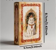 Kolekcjonerska talia kart z wizerunkami królewskich kotów