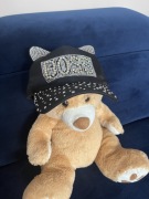 Czapka z daszkiem kocie uszy cekiny rozmiar uniseks