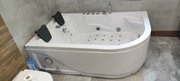 Wanna narożna z hydromasażem 2os ozon. 120x180