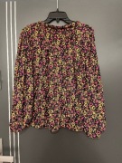 Gallery bluzka elegancka modny wzór kwiaty kwiecista hit blog roz.40 