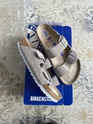 Oryginalne klapki Birkenstock Arizona kremowe zamszowe 36 oryginalne