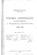 Tokarka TUC 50 DTR 