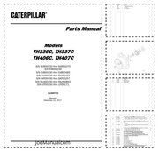 CAT TH336C TH337C TH406C TH407C Parts Manual Katalog części schematy budowy
