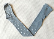 Szare rajstopy dziewczęce w gwiazdki - 146/152 cm