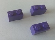 KLOCEK LEGO 3004 1X2 3 SZTUKI FIOLET