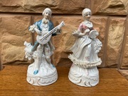 Figurki Porcelana Para Muzyków B421
