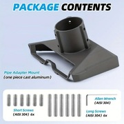 Czarny uchwyt montażowy Starlink Gen 3 – aluminiowy, najmocniejszy na rynku