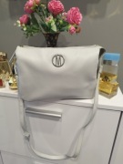 Torebka Mohito średnia okucia srebrne szary gołębi trzy komory