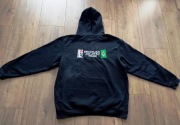 Czarna bluza kangurka z kapturem - C2F created to fight "BJJ Team"