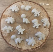 Figurki gipsowe dinozaury zestaw 10 sztuk mix