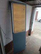 Witryna ekspozytor gablota stelaż stal Led 220x80