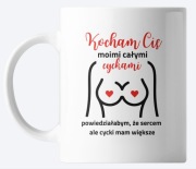 Kubek walentynkowy z napisem