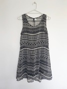 H&M * letnia sukienka mgiełka szyfonowa z podszewką * 38 M