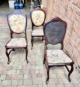 Krzesła stylizowane Ludwik XV, 3 szt.