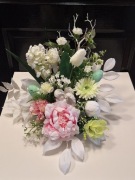 Stroik wielkanocny,  Anioł betonowy na cmentarz 