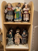 Kolekcja etnicznych lalek na stojaczkach  24 sztuk