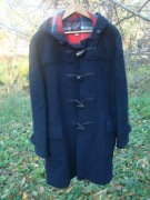 Gloverall granatowy męski płaszcz zimowy budrysówka wełna UK 44 EU 54 XL 