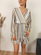 Sukienka damska beżowa komunia chrzciny boho