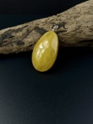 Bursztyn naturalny wisiorek /srebro 925 /duży /12,27 g /piękny mleczny