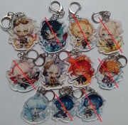 Genshin Impact Anime Brelok Keychain Facet Mężczyźni Gra