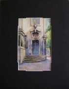 LWÓW pejzaż pastel olejny 33x26cm 2002r