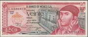 Meksyk 20 pesos 1977 - Morelos - stan bankowy UNC