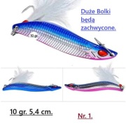 Błystki wahadłowe 2 kolory.