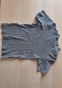 Bluzka krótki rękaw szaro-czarna House rozmiar S