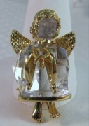 Broszka, figurka kolekcjonerska Swarovski. Vintage 